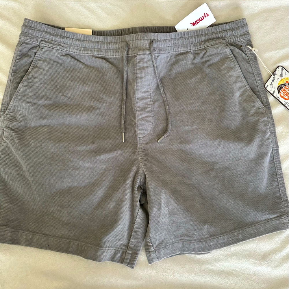 Gray corduroy shorts